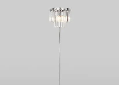 Торшер Eurosvet Elegante 01137/3 хром/прозрачный хрусталь Strotskis