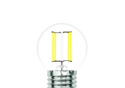 Лампа светодиодная филаментная Volpe E27 7W 4000K прозрачная LED-G45-7W/4000K/E27/CL/SLF UL-00008311