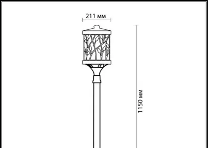 Уличный светильник Odeon Light Nature Lagra 2287/1A