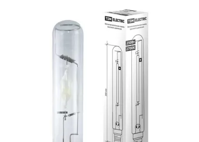 Лампа металлогалогенная TDM Electric E40 250W 2700K прозрачная SQ0325-0015