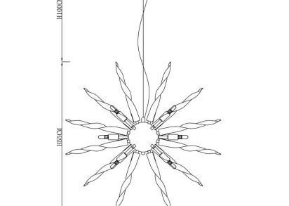 Подвесная люстра Arte Lamp Bella A1066SP-12PB