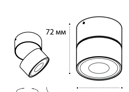 Светодиодный спот Italline IT02-010 3000K black