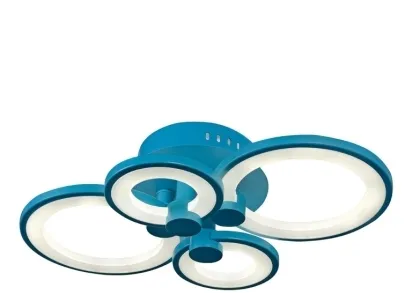 Потолочная светодиодная люстра iLedex Ring A001/4 Blue
