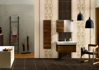 Плитка ILG111R Illusion коричневый 20х44