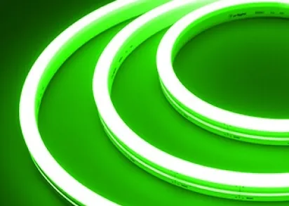 Гибкий неон Arlight 8W/m 140LED/m 2835SMD зеленый 5M Moonlight-Side-A140-12x17mm 24V Green 038800