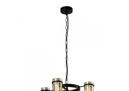 Подвесная люстра IMEX Temple MD.20541-4-P-BK+AB