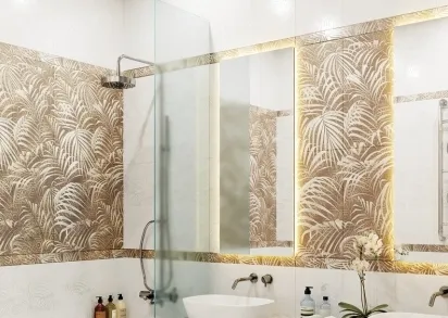 Плитка Декор Фернс салатный 30х60