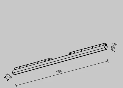 Трековый светодиодный светильник Maytoni Technical Basis TR030-2-30W2.7K-B