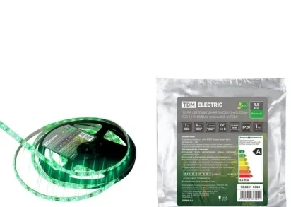 Светодиодная лента TDM Electric 4,8W/m 60LED/m 2835SMD зеленый 5M SQ0331-0304