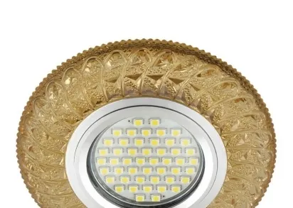 Встраиваемый светильник Fametto Luciole DLS-L144 Gu5.3 Glassy/Gold