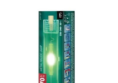Лампа металлогалогеновая Uniel R7s 70W прозрачная MH-DE-70/GREEN/R7s 04848
