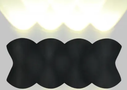 Уличный настенный светодиодный светильник IMEX Cross IL.0014.0019-8-BK