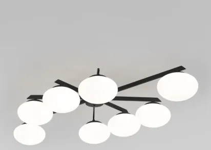 Потолочная люстра Eurosvet Opaline 70220/8 черный