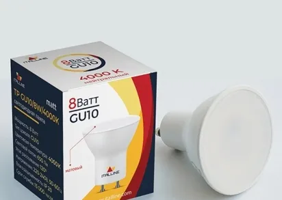 Лампа светодиодная Italline GU10 8W 3000K матовая TP GU10/8W/4000K matt