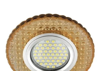 Встраиваемый светильник Fametto Luciole DLS-L143 Gu5.3 Glassy/Gold