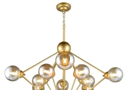 Подвесная люстра Natali Kovaltseva Stuttgart Stuttgart 91006/10C Gold