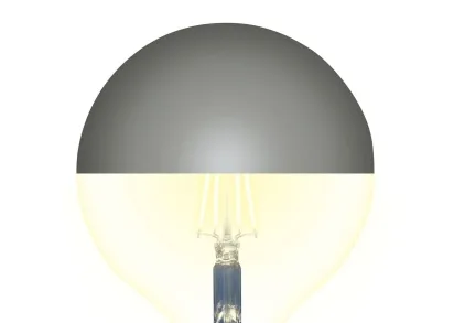 Лампа светодиодная Uniel E27 4W 3000K зеркальная LED-G125-4W/3000K/E27/CL MIRROR/CHROME PLS02WH UL-00011793