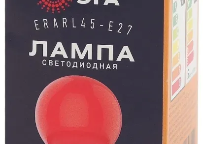 Лампа светодиодная ЭРА E27 1W 3000K красная ERARL45-E27 Б0049575
